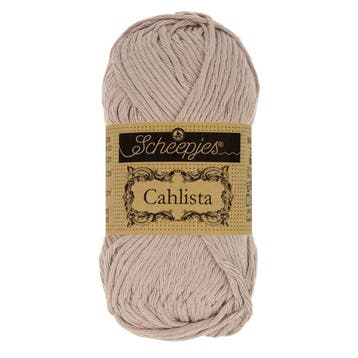 Scheepjes Cahlista 50g - 406 Soft Beige, Ophalen of Verzenden, Nieuw, Breien of Haken, Wol of Garen