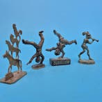 Miniatuurhuis (4) - Set aus vier vintage Messing Miniaturen, Antiek en Kunst