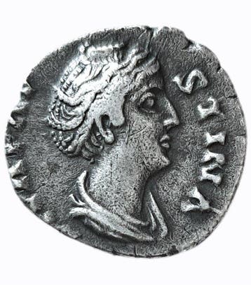 Romeinse Rijk. Faustina I († 140/1 n.Chr.). Denarius Rome -, Postzegels en Munten