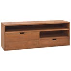 vidaXL Tv-meubel 110x30x40 cm massief teakhout, 100 tot 150 cm, Verzenden, Teakhout, Nieuw