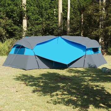 vidaXL Binnentent 8-persoons Blauw taft, Verzenden, Nieuw, Tot en met 2