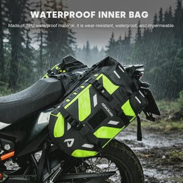 Waterdichte Motor Zijkoffers 40L - Rackless Panniers voor Av, Motoren, Verzenden, Nieuw