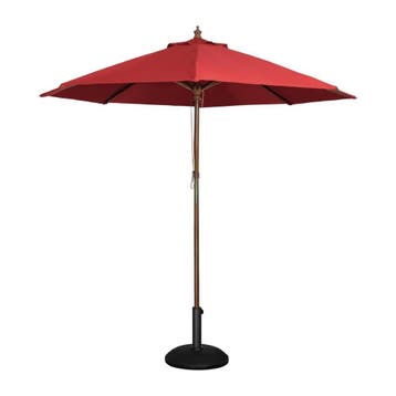 Bolero ronde parasol rood 2,5 meter, Verzenden, Nieuw in verpakking