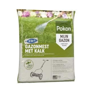 Pokon gazonmest met kalk 3-in-1 | 125 m² (8.6 kg), Tuin en Terras, Gras en Kunstgras, Nieuw, Verzenden