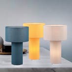 LED Tafellamp - Trion Balin - E27 Fitting - Rond - Blauw -, Huis en Inrichting, Lampen | Tafellampen, Ophalen of Verzenden, Nieuw