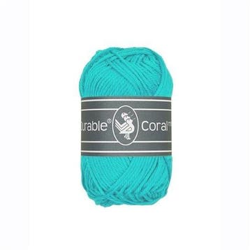 Durable Coral Mini 338 Aqua - Haakgaren / Breigaren, Ophalen of Verzenden, Nieuw, Breien of Haken, Wol of Garen