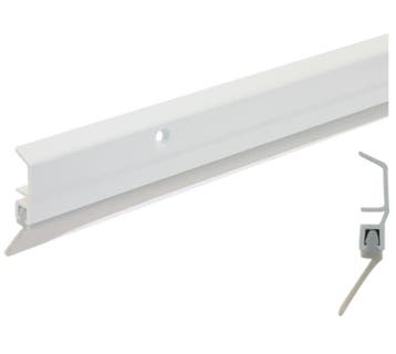 Ellen dorpelstrip Basic wit 100 cm PVC, Doe-het-zelf en Verbouw, Verzenden, Nieuw