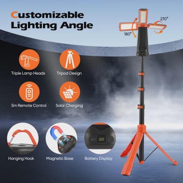 Telescopic Camping Light 9000mAh Rechargeable Lantern, Water, Verzenden, Nieuw