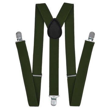 Fako Fashion - Bretels - Effen - 100cm - Army Groen, Verzenden, Nieuw