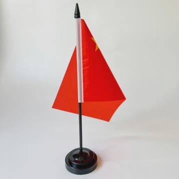 Chinese Bureauvlag 14x21cm - Officiële Nationale Vlag met St, Verzenden, Nieuw