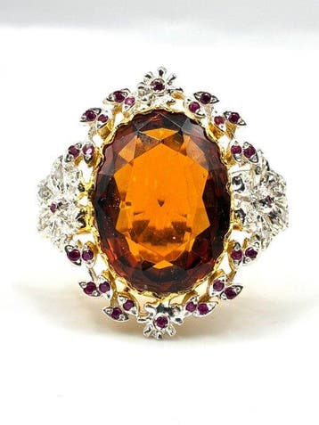 Zonder minimumprijs - Statement ring - 9 kt. Geel goud,