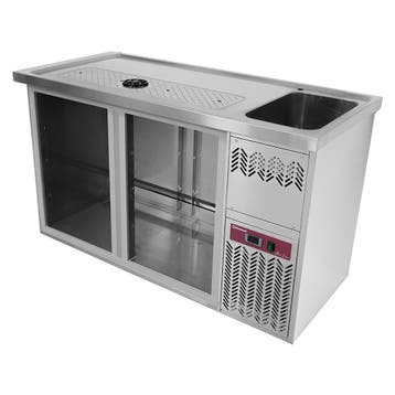 Diamond Modulair Barstation | BarLine | 370L | RVS | 2 Compa, Ophalen of Verzenden, Nieuw