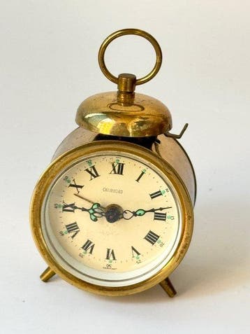 Wekker - Petit réveil mécanique miniature Chambord – Laiton