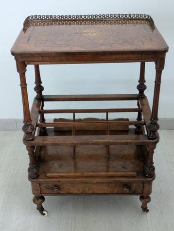 Manifattura Italiana - Serveerwagen - Hout - Karretje/Kastje, Antiek en Kunst, Curiosa en Brocante
