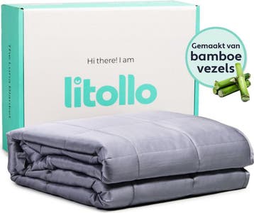 2dekans | Litollo Bamboe Verzwaringsdeken 8 kg - Weighted, Ophalen of Verzenden, Zo goed als nieuw