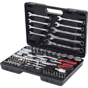KS Tools 1/4 + 1/2 Dopsleutelset Steek-Ringsleutels, Auto diversen, Autogereedschap, Verzenden, Nieuw