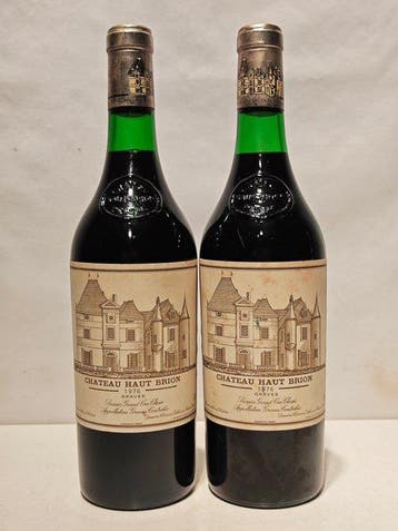 1976 Chateau Haut Brion - Graves 1er Grand Cru Classé - 2, Verzamelen, Wijnen, Nieuw