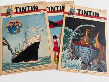 Ensemble de 3 fascicules Journal Tintin de 1948 -, Nieuw