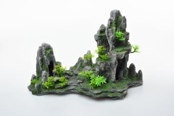 Rotsformatie met vallei en bomen / Aquarium decoratie As-922, Verzenden, Nieuw, Gevuld zeewateraquarium