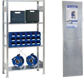 verzinkt opbergrek | 1000x500x(h)2000mm | 4 niveaus, Verzenden, Nieuw in verpakking