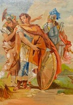 Italiaanse school (XX) - Il Ritorno dal Campo di Battaglia -, Antiek en Kunst