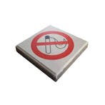The DropPit signaaltegel rookverbod 30x30 cm tbv asbaktegel, Verzenden, Nieuw