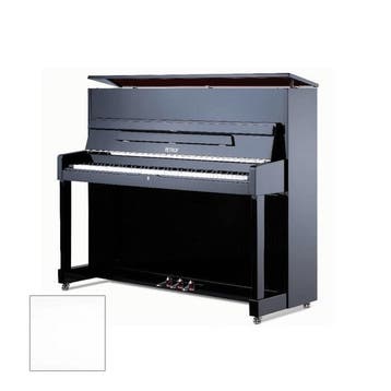 Petrof P 118 M1 PWH messing piano, Nieuw, Wit, Piano