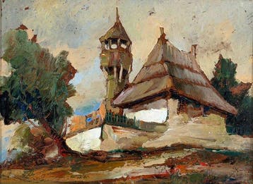 Stanislav Stasa Belozanski (1900-1992) - Rural scene with