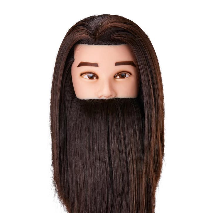 Kappershoofd WZ4S - Met baard en synthetisch haar, Sieraden, Tassen en Uiterlijk, Uiterlijk | Haarverzorging, Overige typen, Nieuw