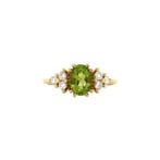 Audrey ring 14 krt - Lime, Ophalen of Verzenden, Nieuw
