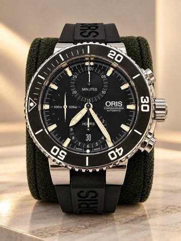 Oris - Aquis - 01 774 7655 4154-07 4 26 34EB - Heren - 2017, Nieuw
