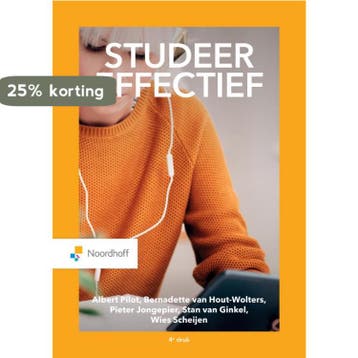 Studeer effectief / Vast Boek / Hoger onderwijs reeks, Verzenden, Zo goed als nieuw, Bernadette van Hout-Wolters