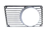 Grille voor extra koplamp, chroom. Porsche 914, Verzenden, Nieuw