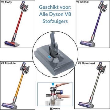Huismerk Batterij geschikt voor Dyson V8 - 6000 mAh - incl, Ophalen of Verzenden, Zo goed als nieuw
