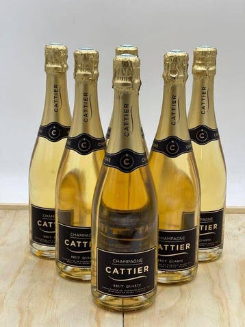Cattier, Cattier, Quartz - Champagne Brut - 6 Flessen (0.75, Nieuw