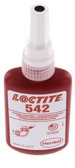 Loctite 542 Bruin 50 Ml Draadafdichtmiddel, Verzenden, Nieuw