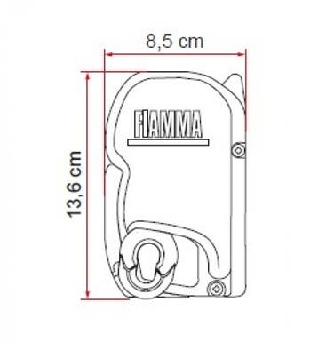 Fiamma F45S 350 Polar White-Royal Grey, Ophalen of Verzenden, Nieuw, Fiamma