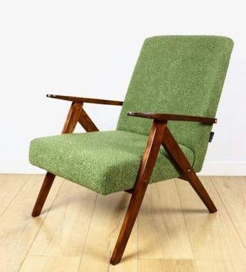 Lounge stoel - fauteuil - Beuken - Vintage stoel B-310 Var