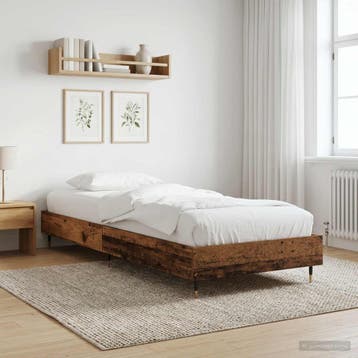 vidaXL Bedframe Oud hout 80 x 200 cm Bewerkt hout, Eenpersoons, Bruin, Verzenden, Nieuw