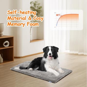 Vetbed Hond – Hondenmat - Warmtedeken Hond - 61x46 cm – Grij, Verzenden, Zo goed als nieuw