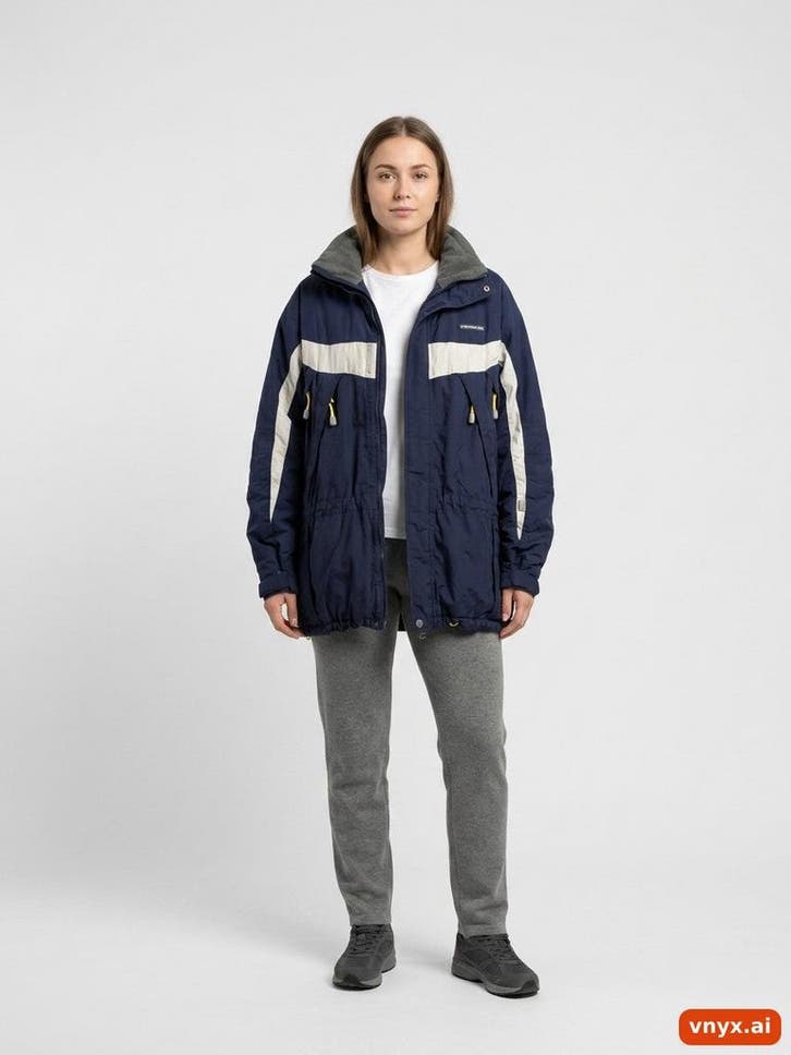 Tenson Outdoorjassen Dames maat L Marineblauw Vintage, Kleding | Dames, Jassen | Zomer, Ophalen of Verzenden