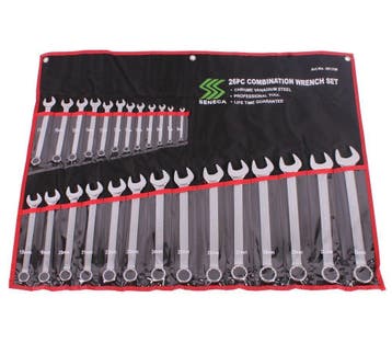 Steekringsleutelset / ringsteeksleutelset 26dlg, Doe-het-zelf en Verbouw, Gereedschap | Handgereedschap, Verzenden, Nieuw