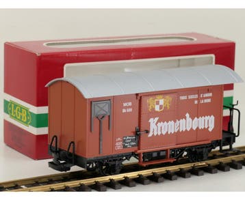 LGB 4028 MOB Gk 509 Kronenbourg. (Goederenwagons Standaard), Gebruikt, Overige typen, Ophalen of Verzenden, LGB