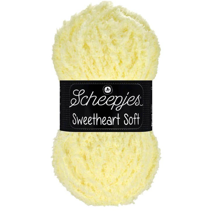 Scheepjes Sweetheart Soft - 25 lichtgeel - Polyester Garen, Hobby en Vrije tijd, Breien en Haken, Ophalen of Verzenden