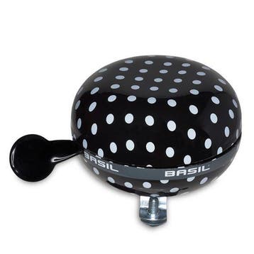 Basil bel Ding Dong 80mm Dots zw/wt, Fietsen en Brommers, Verzenden, Nieuw