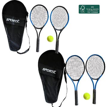 SportX tennis set FSC duurzaam spee van €17,99 voor €9,00, Kinderen en Baby's, Speelgoed | Overig, Ophalen of Verzenden, Nieuw