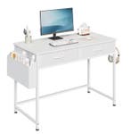 Wit Bureau met Laden en Opbergtas – Modern en Compact, Computers en Software, Laptoptafels, Verzenden, Nieuw