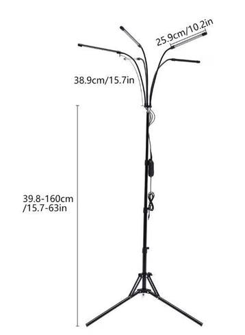 5-Arm LED Vloerlamp Kamerplanten Volledig Spectrum Timer, Boeken, Verzenden, Nieuw