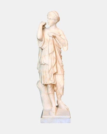 Beeld, Diana di Gabi - 62 cm - Albast, Antiek en Kunst