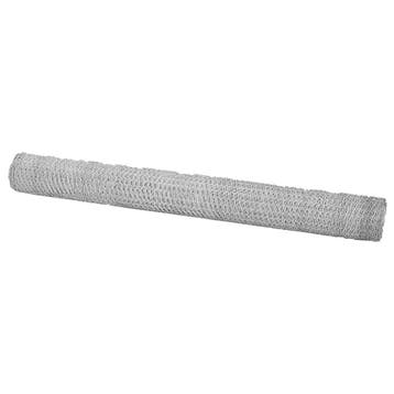 vidaXL Hexagon Hek 25 x 1,6 m Verzinkt staal zilver, Verzenden, Nieuw, IJzer